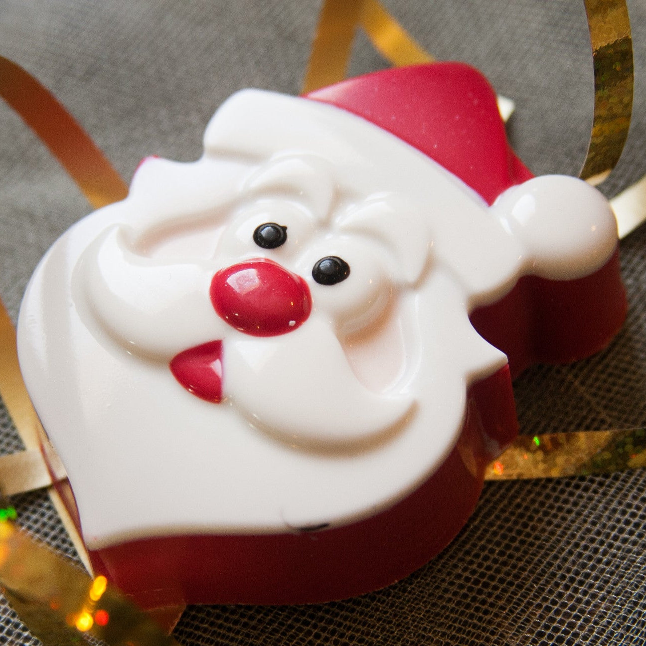 Santa chocolate covered cookie
