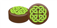 Celtic Knot Chocolate Covered Cookie