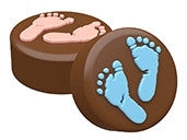 Baby feet Chocolate Covered cookies