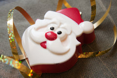 Santa chocolate covered cookie