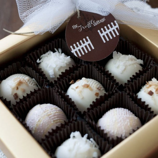 Classic white chocolate box
