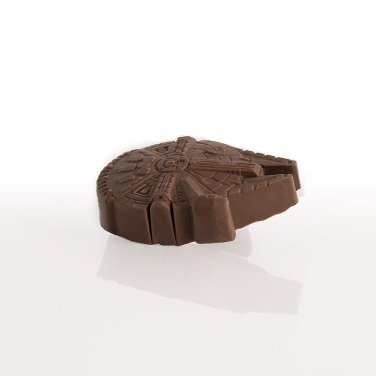 Millennium Falcon chocolate cookie thin