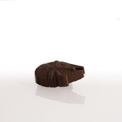 Millennium Falcon chocolate cookie thin